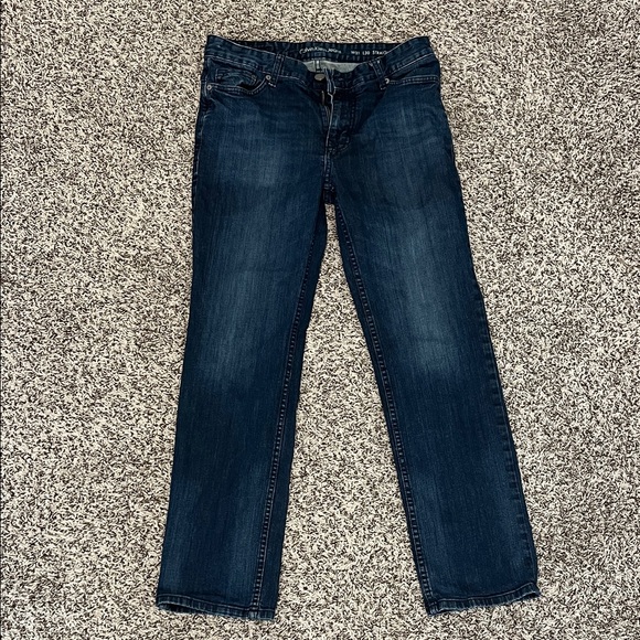 Calvin Klein Jeans Denim - Calvin Klein Women’s Jeans Indigo Straight Leg Size 10 (31) The Perfect Jean